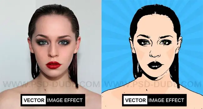 Photoshop image to caricature effect