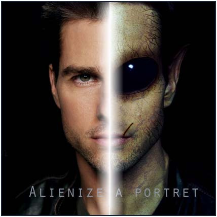 Alienize Transform a person into an alien