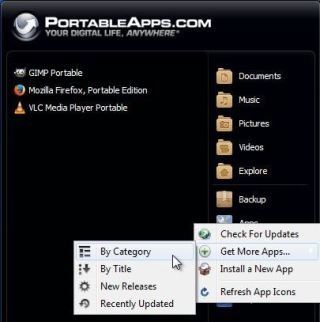 Installing portable apps