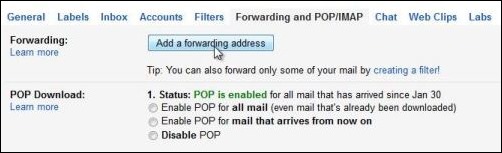 Auto-forwarding emails from Gmail