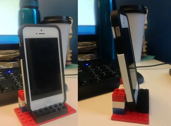 simple lego stand for smartphone and gadgets