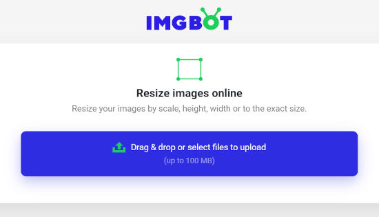 Resize images online