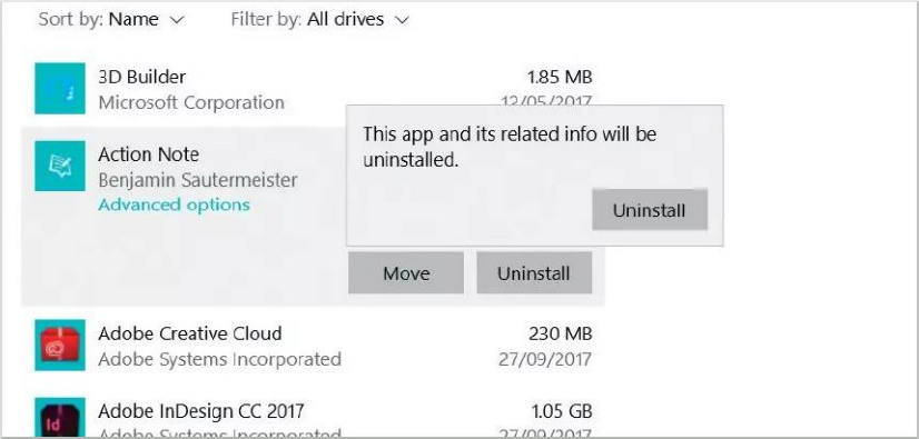 Uninstalling Apps and Software 1