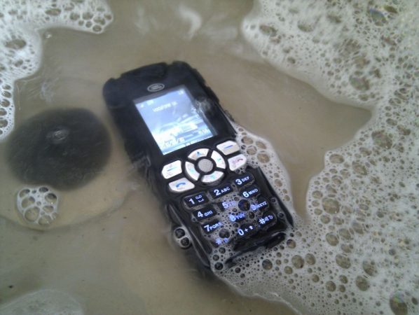 Smartphone Dropped Into Water