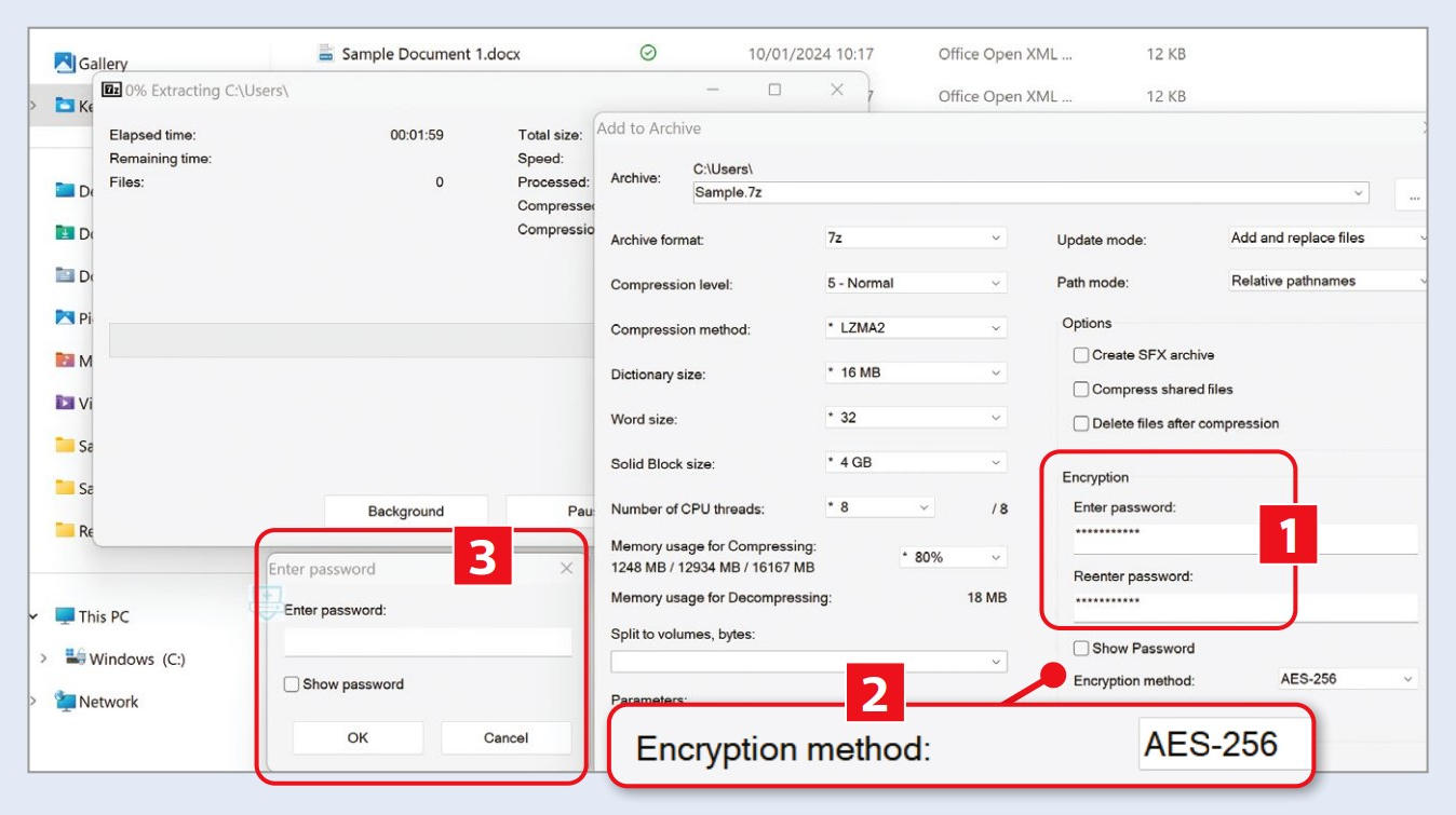 Password Protecting Files And Folders With 7 Zip