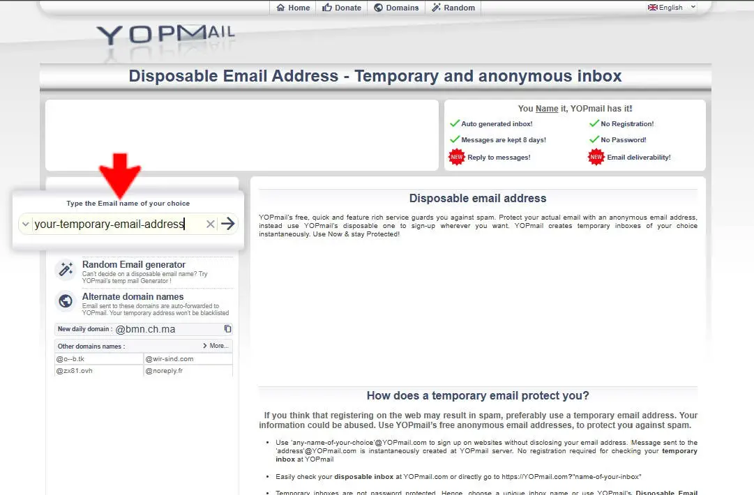 Temp Email Address