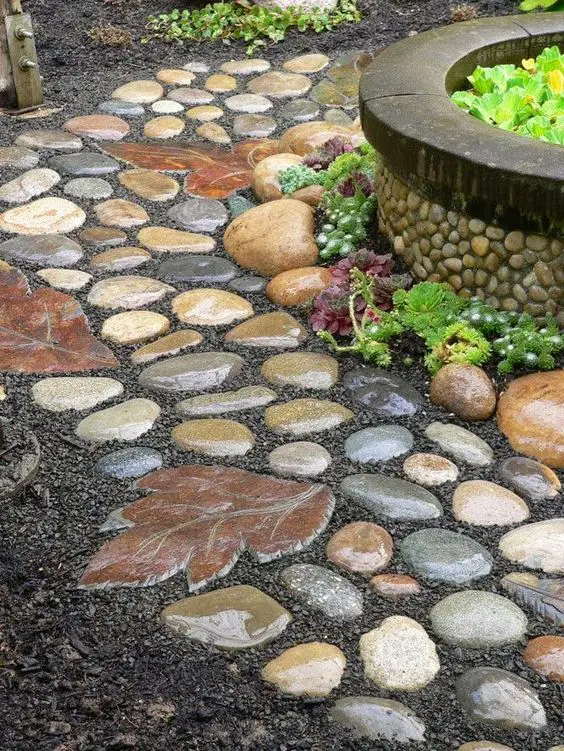A Dynamic Leaf Path Will Add A Magical Touch To The Garden