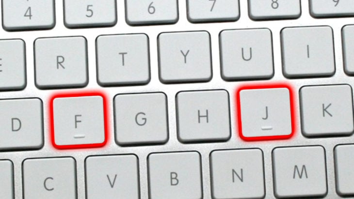 Bumps on a mac keyboard