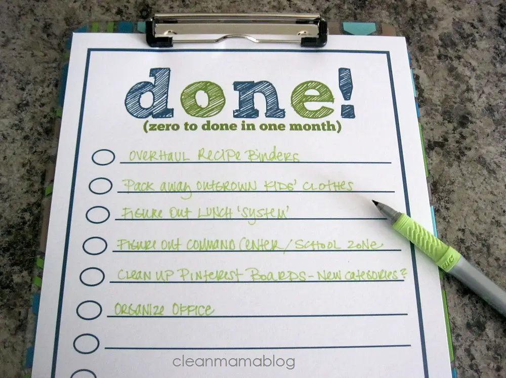 Change Your To Do List