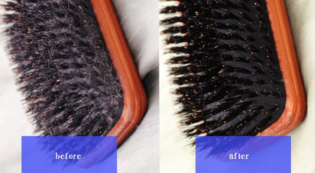 Clean Your Hairbrush With Water And Shampoo