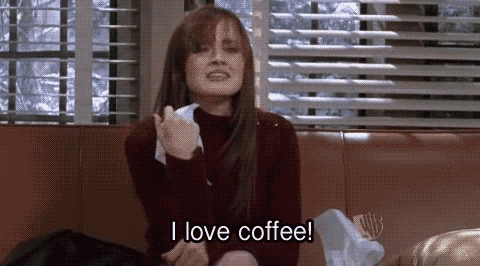 Gif Rory Crying Saying She Likes Coffee