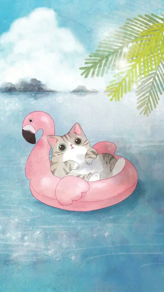Kitten wallpaper - background for summer