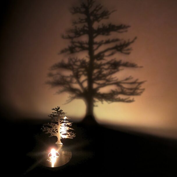 Lamp Projecting A Tree You'll Feel Like You're In The Woods!