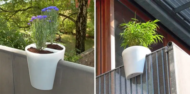 Planter designs ideal for hanging on balconies 