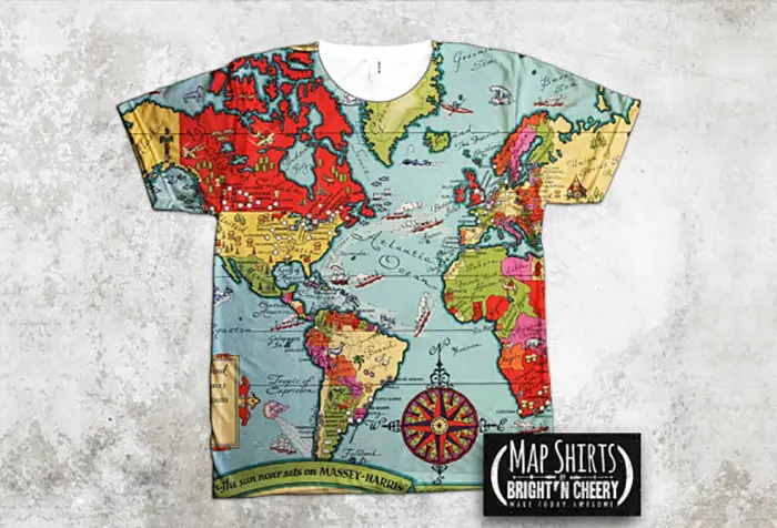 This Cool T Shirt With The Image Of The World