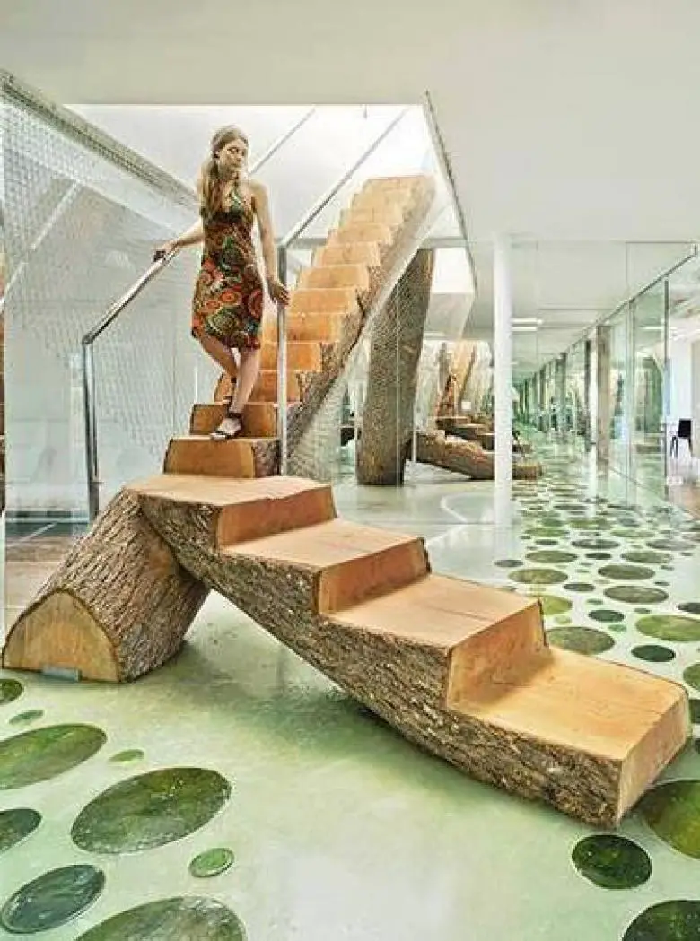 This Staircase Makes You Feel In Touch With Nature