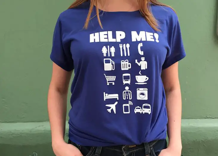 This T Shirt That Allows You To Communicate If You Don't Know The Language
