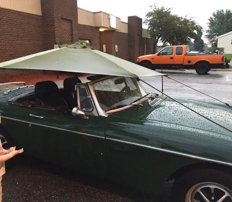 You Can't Use The Convertible When It's Raining...