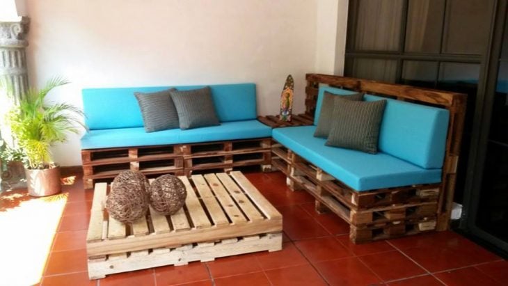 Furniture made with pallets