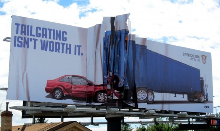 A Traffic Accident in a Billboard 