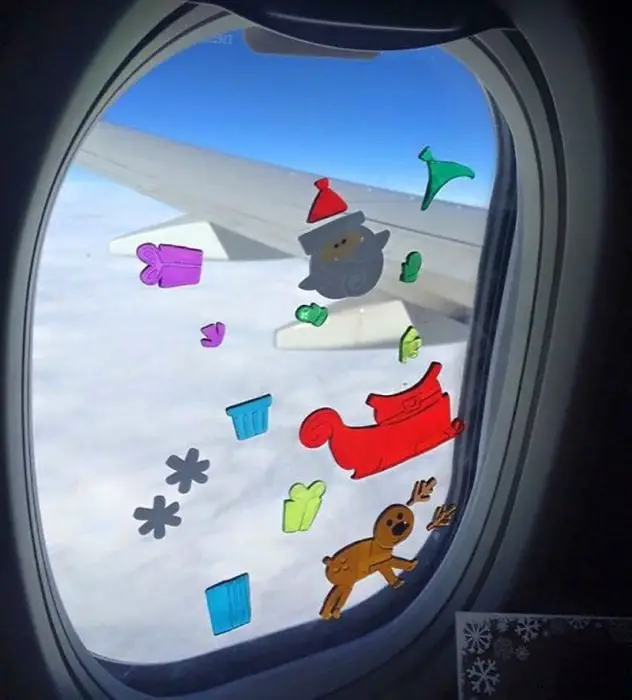 Airplane window decals 
