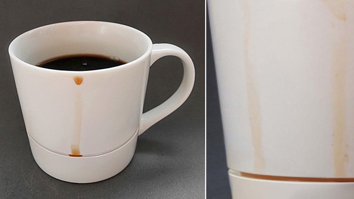 Anti-drip coffee cup