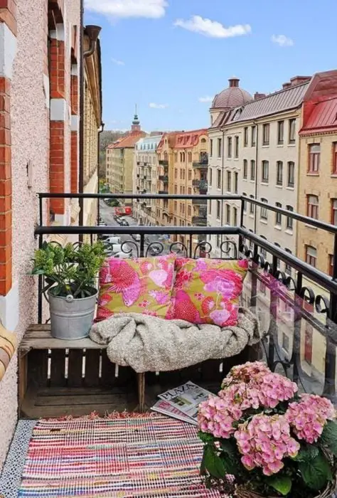 Balcony with a beautiful view