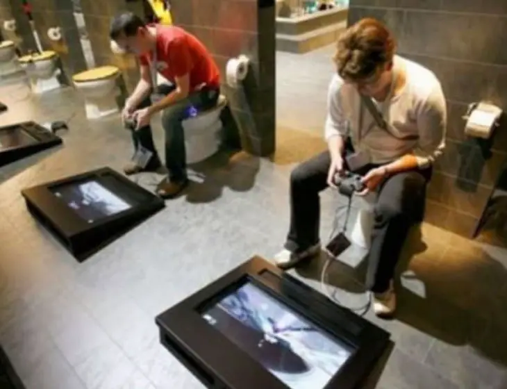 Bathroom for gamers