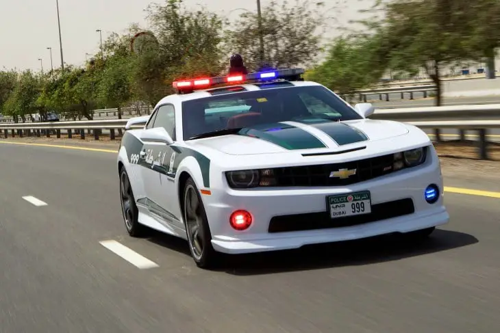 Camaro SS patrolling Dubai's roads 