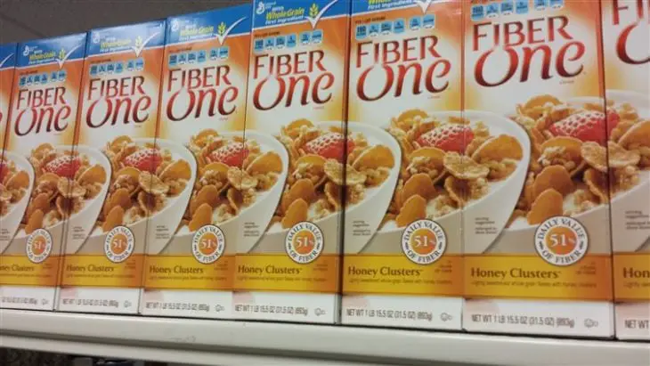 Cereal boxes perfectly arranged 