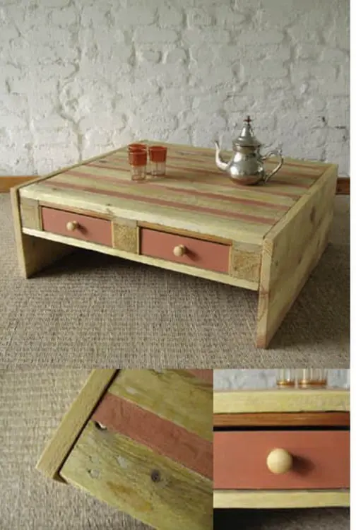 Coffee table with DIY Pallets
