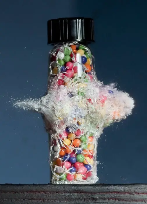 Colored Bottle Photographs taken at the exact moment of shooting