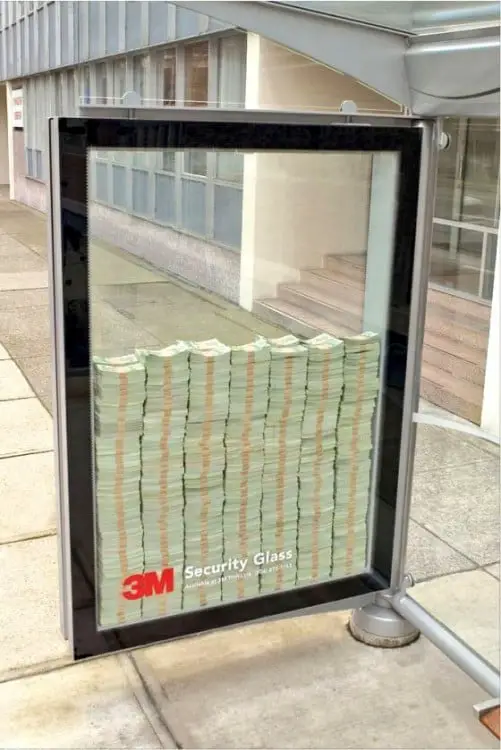 Creative Advertising Posters 3M Safety Glass