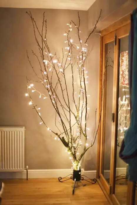 Decoration with series of lights