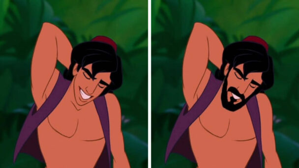 Disney Princes And Characters With And Without Beard