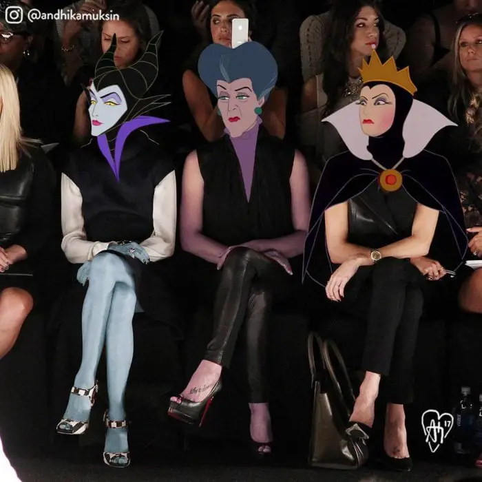 Disney Villains at Fashion Week
