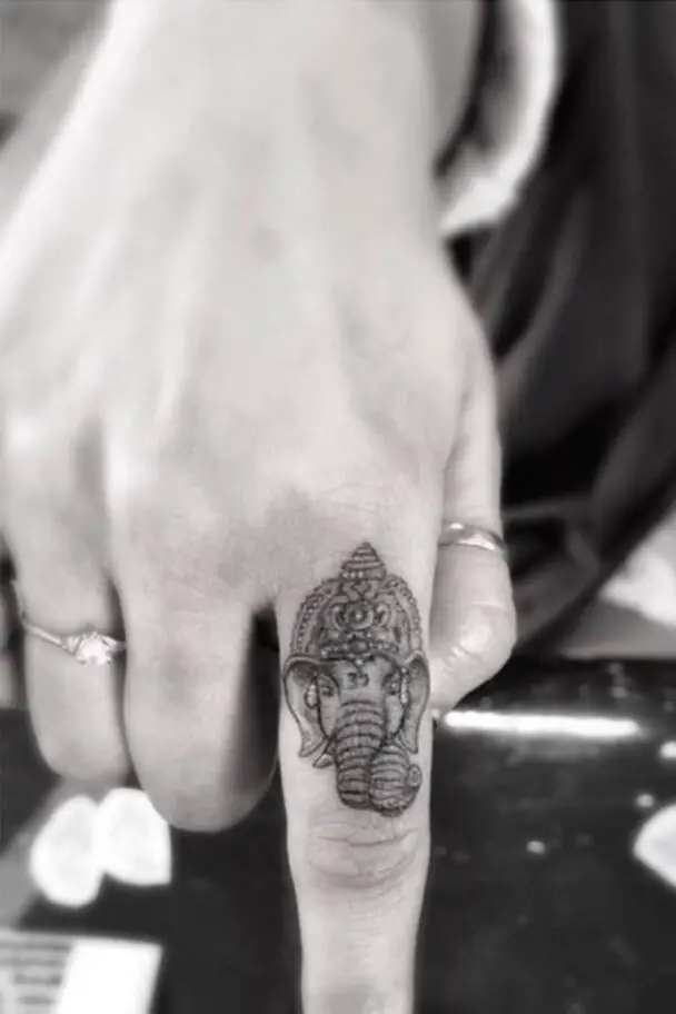 Fingers Tattoo Of Gods