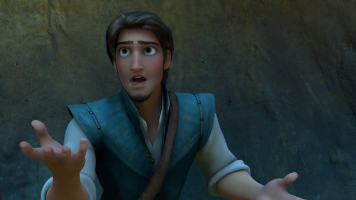 Flynn Rider from the movie Tangled Without a Beard 