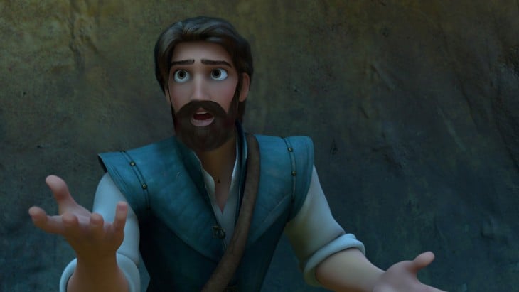 Flynn Rider from the movie Tangled with Beard and Mustache 