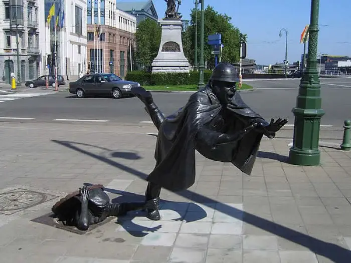 Funny statues in Brussels, Belgium
