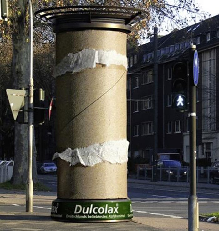 Giant Dulcolax Product Toilet Paper Roll 