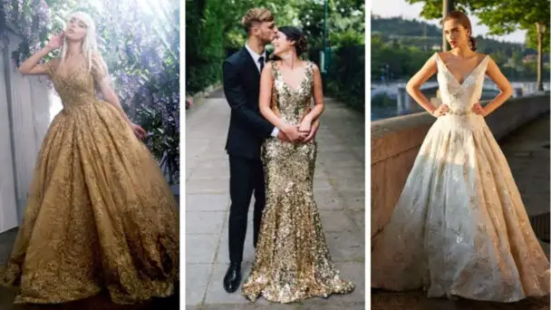 Gold Wedding Dresses