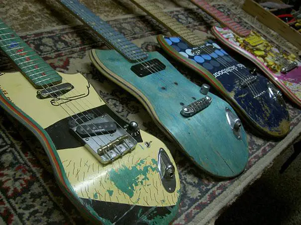 Guitars on skateboards