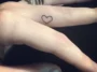 Heart Symbol Fingers Tattoo