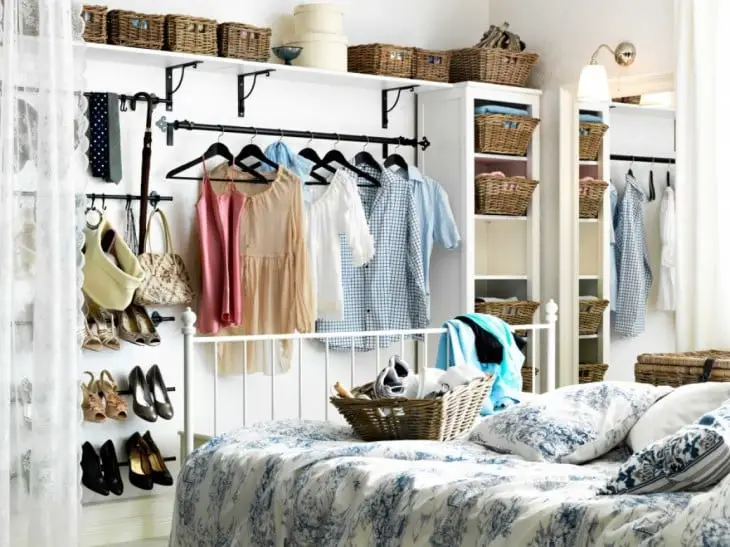 Ideas for an organized closet in a room 