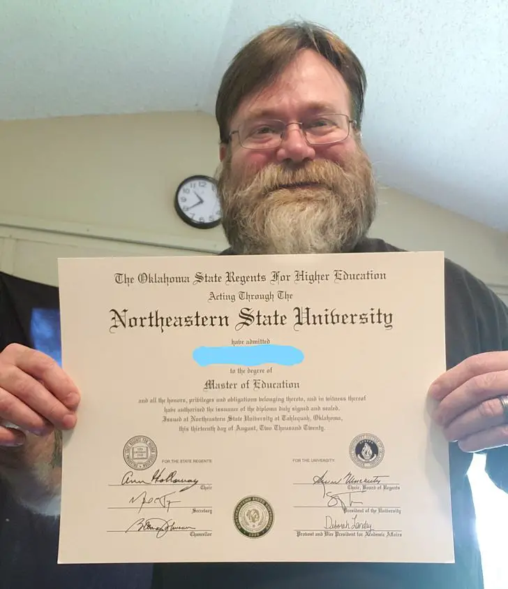 In His Fifties, He Finally Gets His Master's Degree