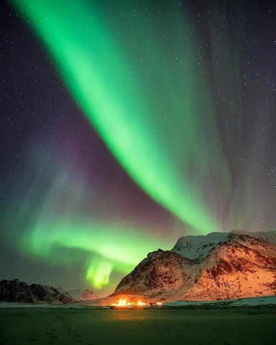 Northern Lights in the Lofoten Islands, Norway