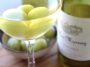 Place Frozen Grapes On Top Of A White Wine Glass