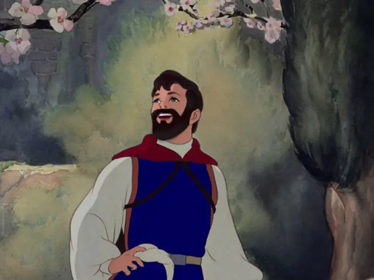 Prince Ferdinand in Snow White with a Beard Under a Tree 