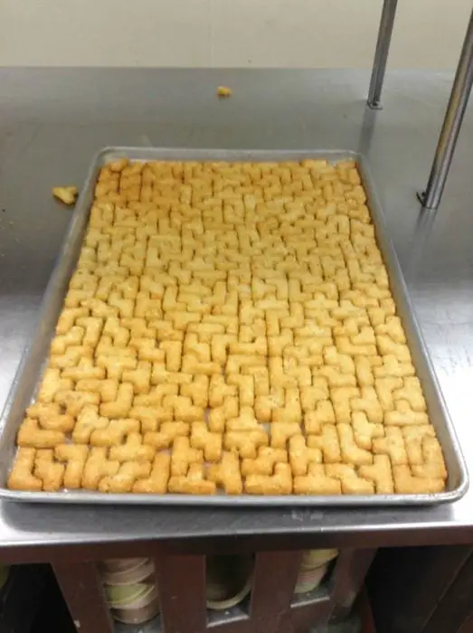 Sandwiches neatly arranged on a tray